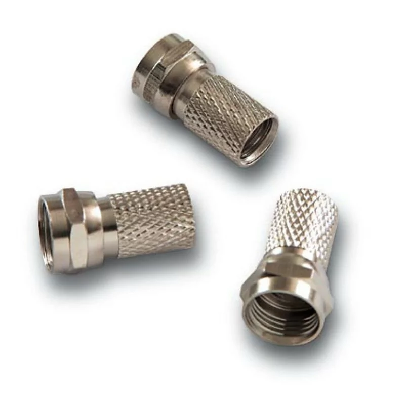 Conector de Roscar Alcad - F Macho - Coaxial 6,5 - 6,8mm - CM-004