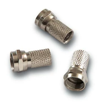 Conector de Roscar Alcad - F Macho - Coaxial 6,5 - 6,8mm - CM-004
