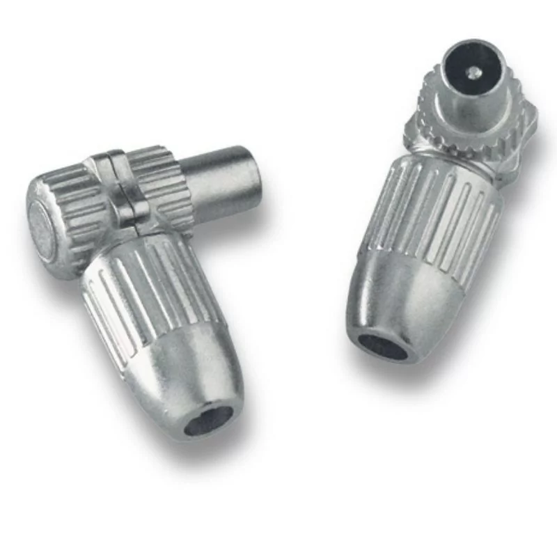 Conector de Antena IEC Macho - Alcad - Coaxial RG6 - MC-000