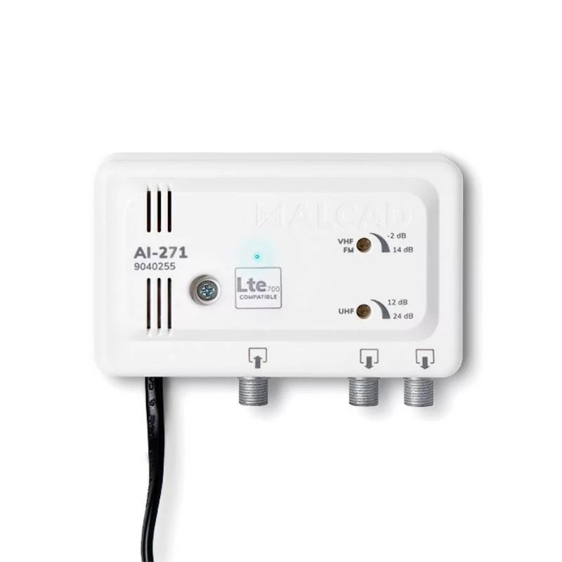 Amplificador de Sinal Interior Alcad - 2 Saídas - LTE700 - AI-271