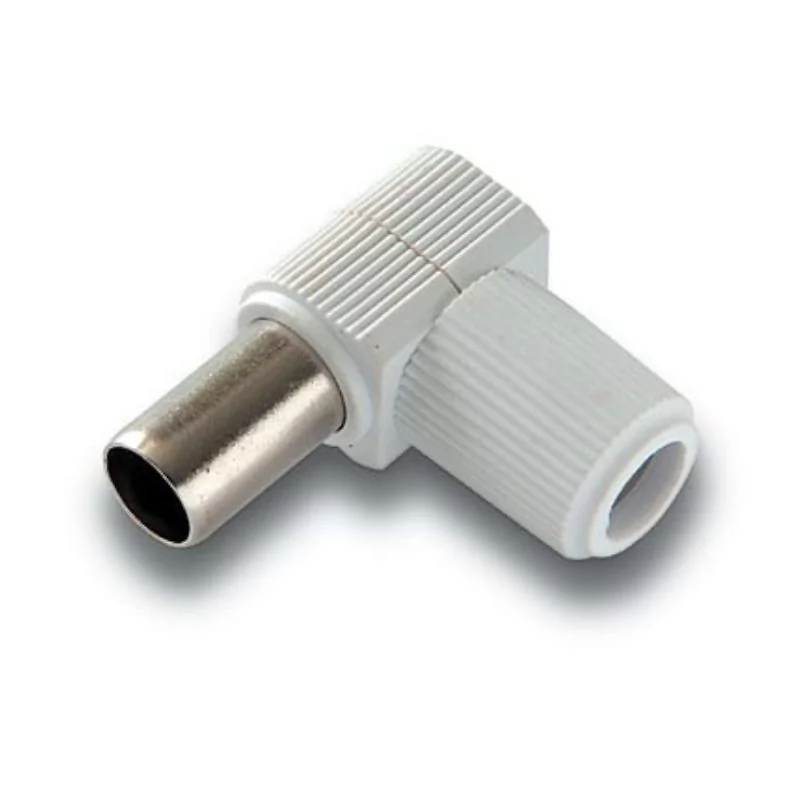 Conector de Antena IEC Macho Angular 9.5mm - Alcad MC-095