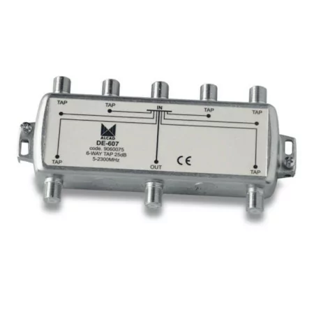 Repartidor Alcad - 6 Saídas - 25 dB - DE-607