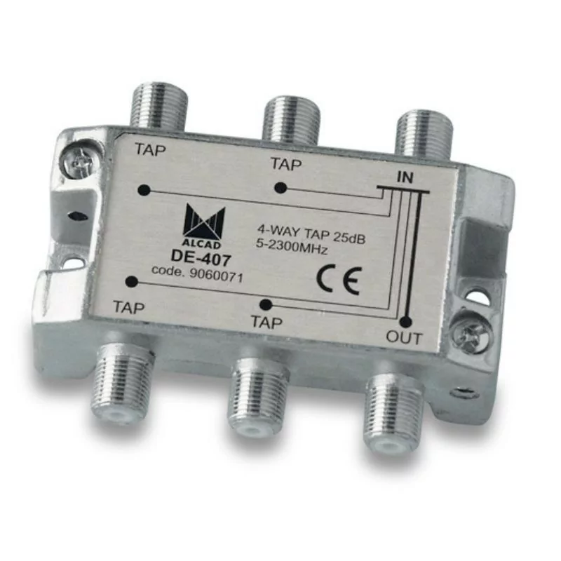 Repartidor Alcad - 4 Saídas - 25 dB - DE-407