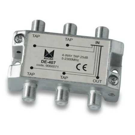 Repartidor Alcad - 4 Saídas - 25 dB - DE-407
