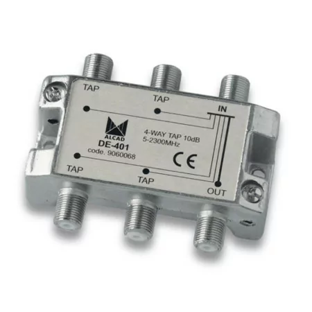 Repartidor Alcad - 4 Saídas - 12 dB - DE-401