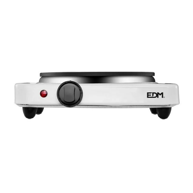 Placa Eléctrica Portátil 1 Zona EDM - 1500W - Blanca - 07662