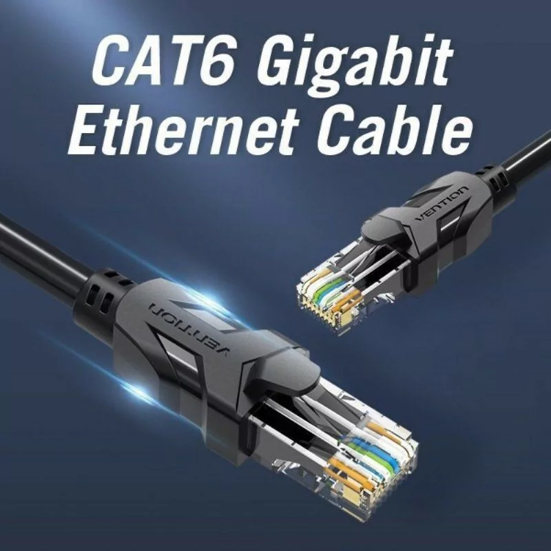 Cabo de Rede RJ45 Vention - Cat6 - 30 Metros - Preto - IBEBT