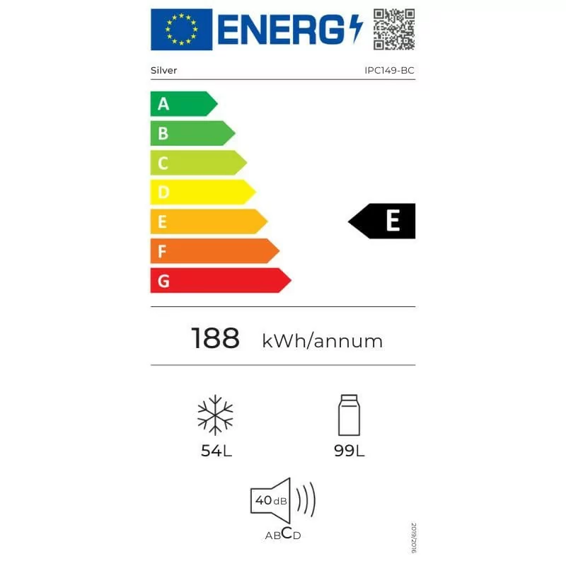 Frigorífico Combinado Silver - 162 Litros - DeFrost - Branco - IPC149CM - BCO