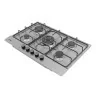 Placa de Gas Orima - 4 Quemadores + 1 - Inox - ORQ-75-X