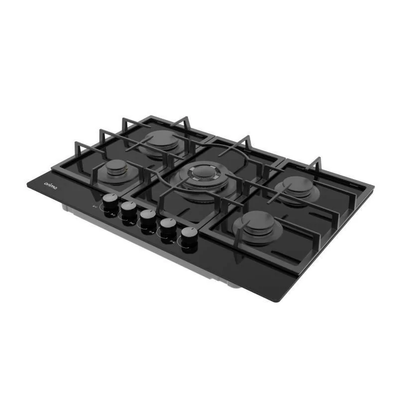 Placa de Gas Orima - 5 Quemadores - Negra - ORQ-475-VG