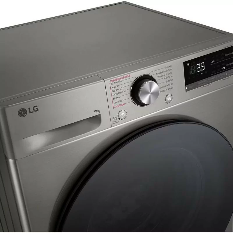 LG Washing Machine - 9Kg - 1400RPM - Class A - Platinum Silver - F4WR709SGS