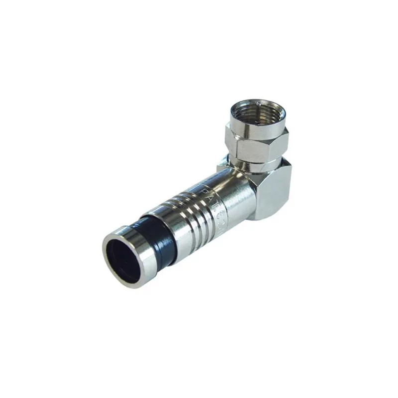 F Type Connector 90º Compression RG6 FCM