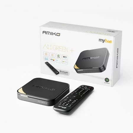 Amiko A11 Green+ BT - Android TV Box - 2GB/16GB - MyTV 3 Amiko A11 Green+ BT - Android TV Box - 2GB/16GB - MyTV 3