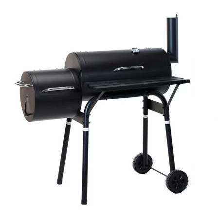 Churrasqueira de Carvão BBQ Grill Smoker + Fumador Jamaica