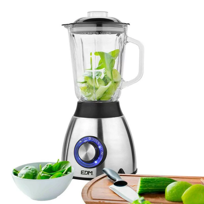 Licuadora EDM - C/ Copo - 1.5L - 550W - 07678