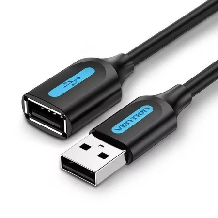Extensor de Cable USB 2.0 Vention CBIBJ / USB Macho - USB Fêmea / 480Mbps/ 5M / Negro