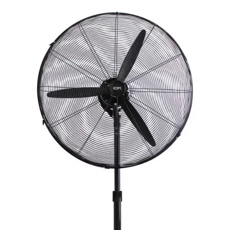 Ventoinha de Pé Industrial EDM - 117/156cm - Base Circular - 180W - Preto