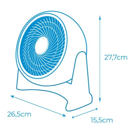 EDM Floor Fan - 50W - White