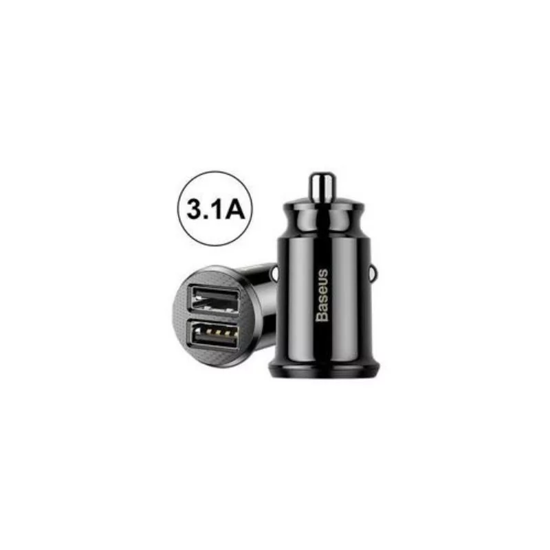 Cargador de Isqueiro Baseus 2x USB - Negro