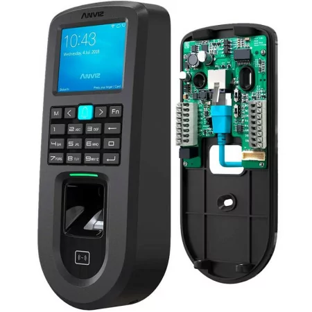 Leitor Biométrico Autónomo c/ Impressões Digitais MF e Teclado - ANVIZ