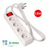 Extensão Elétrica 4 Tomadas Schuko - c/ Interruptor - 1,5M