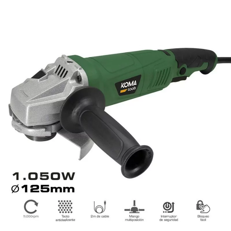 Koma Tools Electric Angle Grinder - 1050w - ø115mm - Koma Home