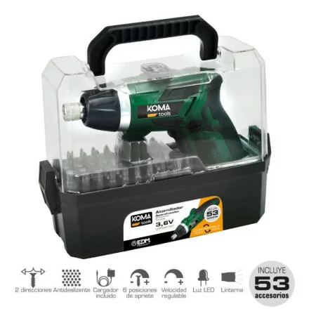 Aparafusadora a Bateria KOMA TOOLS - 3.6V - 1300mAh - 08723