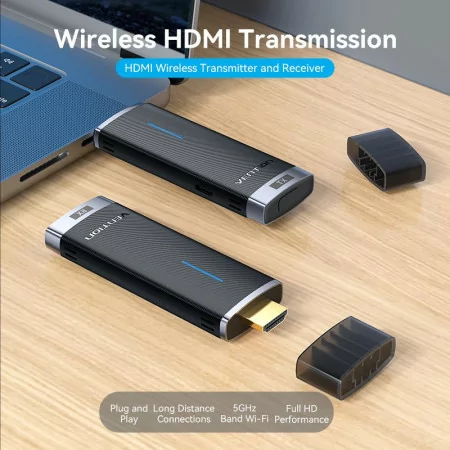 Transmissor e Receptor HDMI Inalámbrico Vention - Extensor 40M - ADCB0