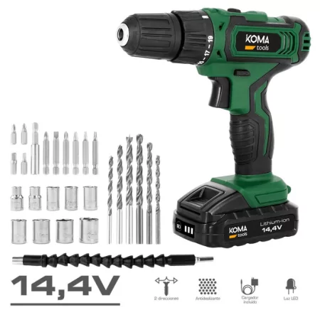 Koma Tools Drill Driver - 14.4V - With Accessories - 08469