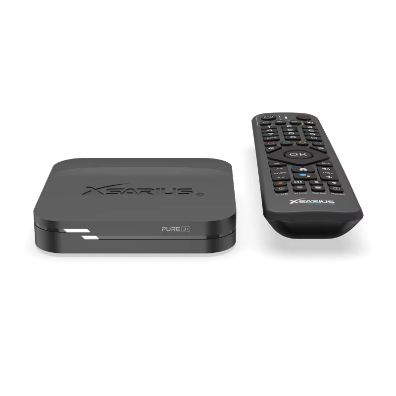 Box Android IPTV - Xsarius Pure 3+ 2GB/16GB UHD 4K - Preto
