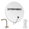 Kit Antena Parabólica 60cm Ferro + Soporte Parede + LNB