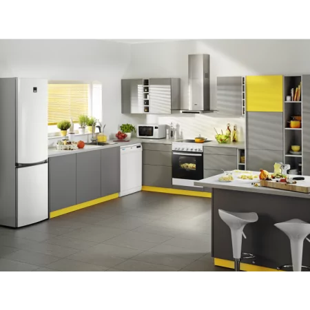 Cocina Vitrocerámica Zanussi - 4 Zonas - 56L - Blanco - ZCV65201WA