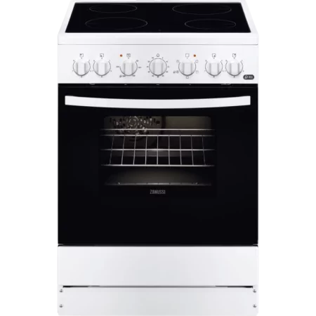 Cocina Vitrocerámica Zanussi - 4 Zonas - 56L - Blanco - ZCV65201WA