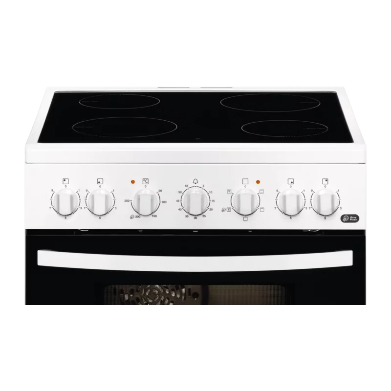 Fogão Vitrocerâmica Zanussi - 4 Zonas - 56L - Branco - ZCV65201WA