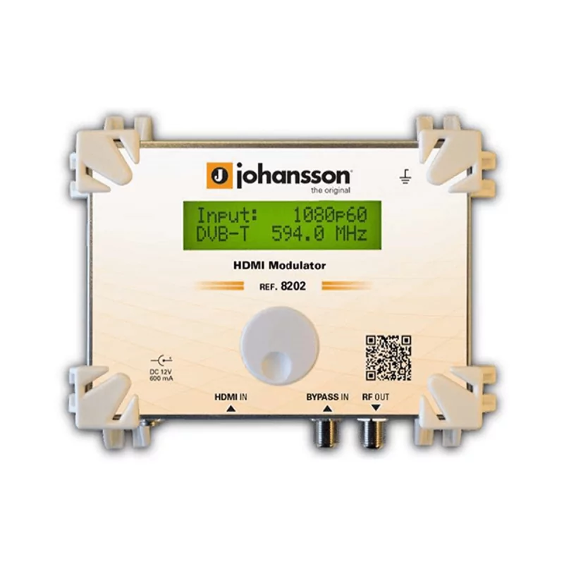 Modulador HDMI Johansson 8202 - DVB-C(QAM)/DVB-T(COFDM)/DMB-T/ATSC
