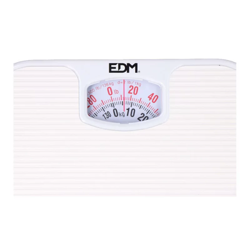 EDM Bathroom Scale - 130kg - White