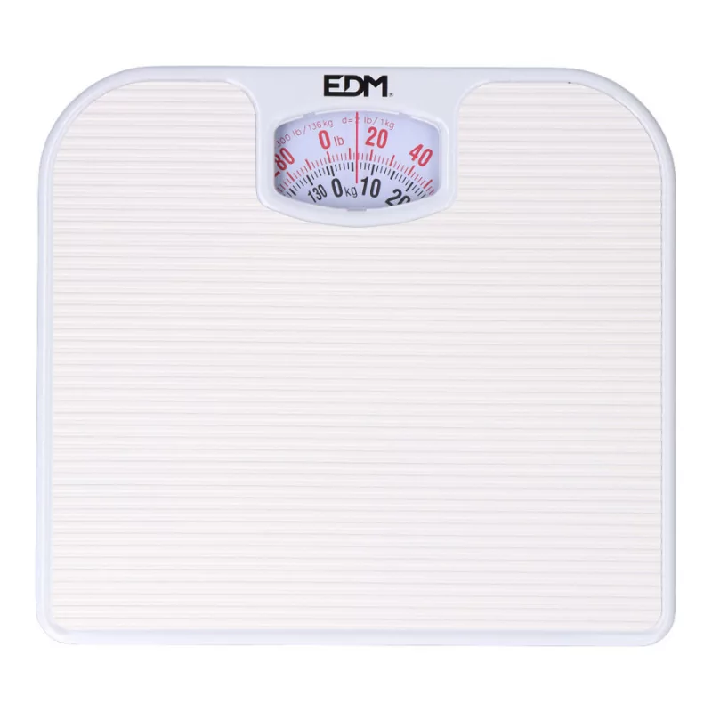 EDM Bathroom Scale - 130kg - White