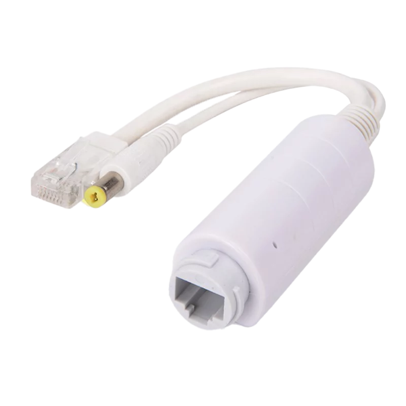 PoE Splitter - Para câmaras IP sem PoE - Entrada RJ45 PoE Splitter - Para câmaras IP sem PoE - Entrada RJ45