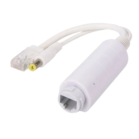 PoE Splitter - Para câmaras IP sem PoE - Entrada RJ45