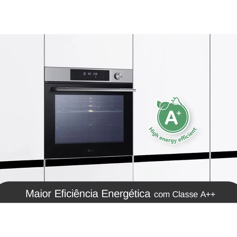 Horno de Encastre a Vapor LG 76L Ws7d7631wb (60cm - InstaView™ - Clase A+ - Negro)