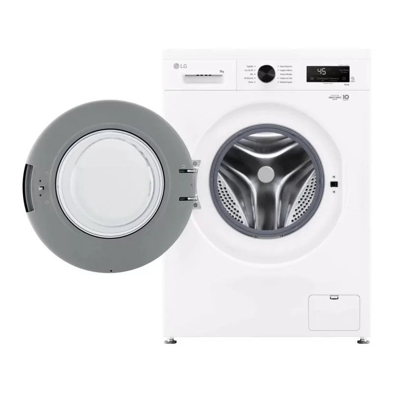 Máquina de Lavar Roupa LG F4X1009NWK (9 kg - 1400 rpm - Branco)