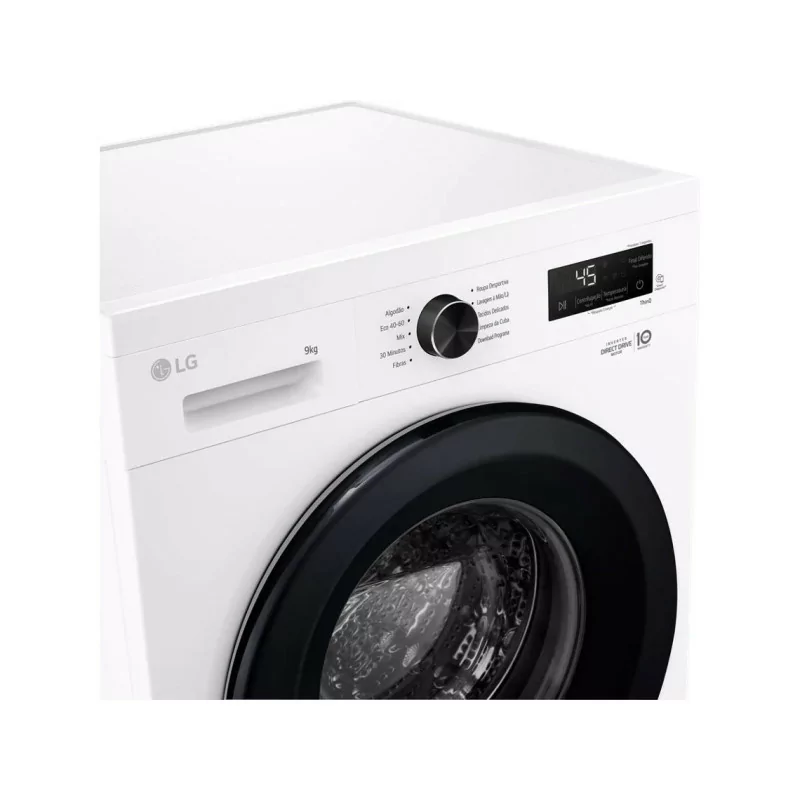 Máquina de Lavar Roupa LG F4X1009NWK (9 kg - 1400 rpm - Branco)