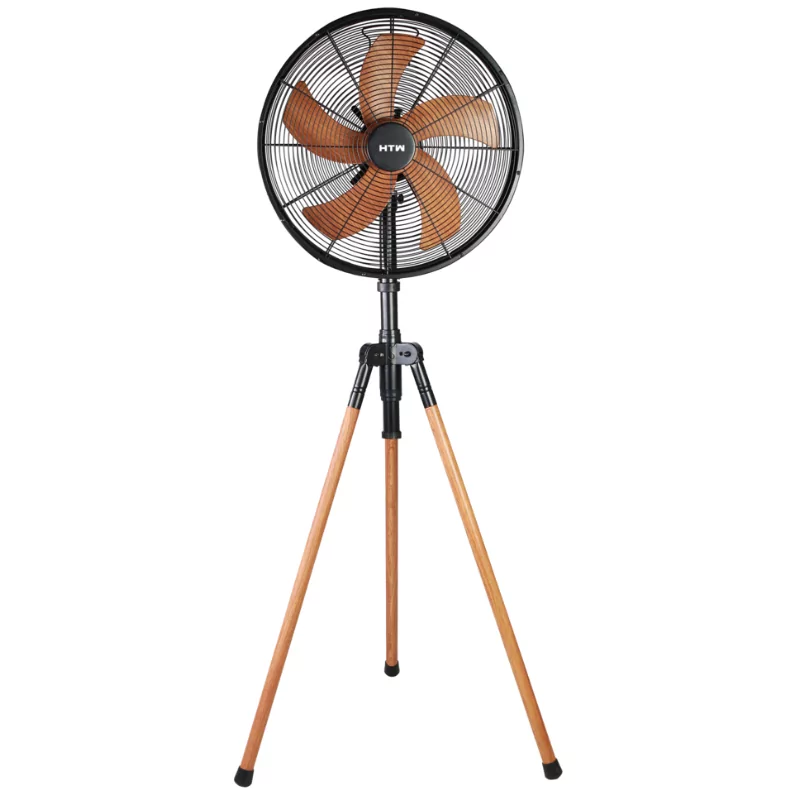 Ventoinha de Pé HTW (50W - 6 Velocidades - Madeira/Preta) - HTW-VP-50FD