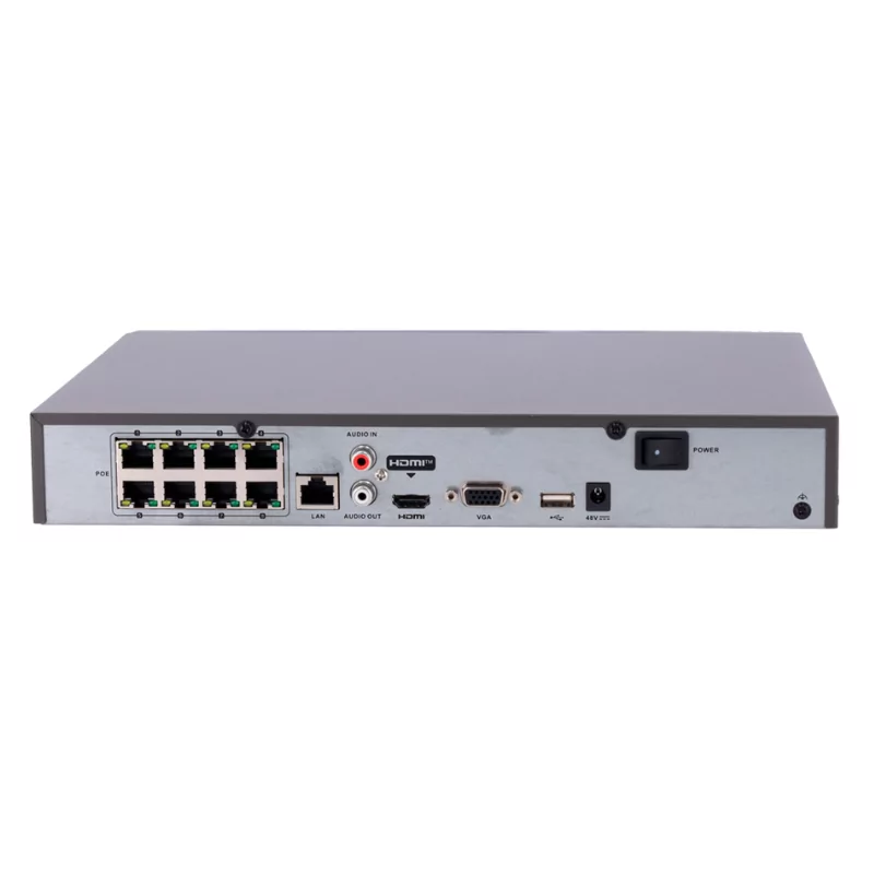 Gravador NVR 8 CH IP PoE 75 W Hikvision - Gama PRO DS-7608NI-Q1/8P(D)