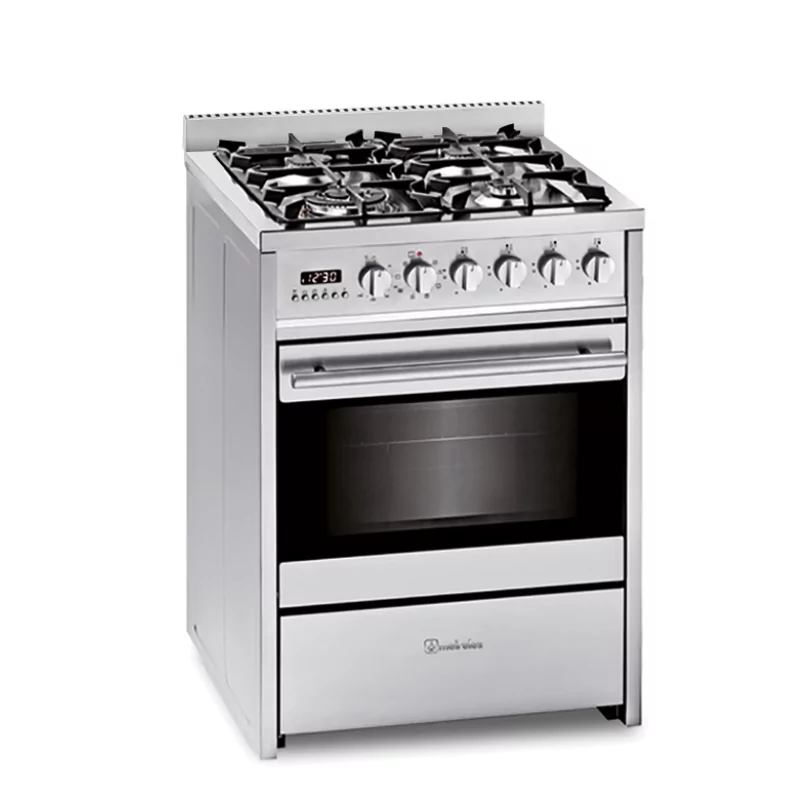 Cocina Mixta Meireles E 610 X ST 60cm – Gas e Horno Eléctrico Multifuncional con 4 Quemadores