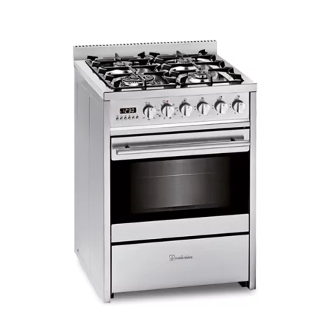 Cocina Mixta Meireles E 610 X ST 60cm – Gas e Horno Eléctrico Multifuncional con 4 Quemadores