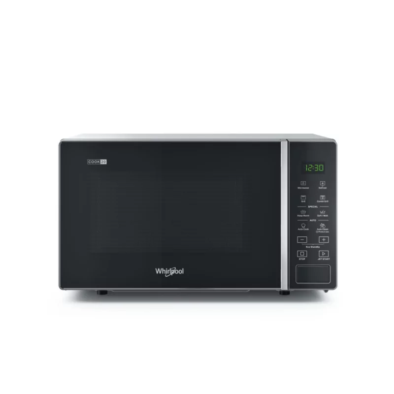 Micro-ondas Whirlpool MWP 203 SB – 20L, Grill Quartzo, 700W, 12 Programas Automáticos Micro-ondas Whirlpool MWP 203 SB – 20L, Grill Quartzo, 700W, 12 Programas Automáticos
