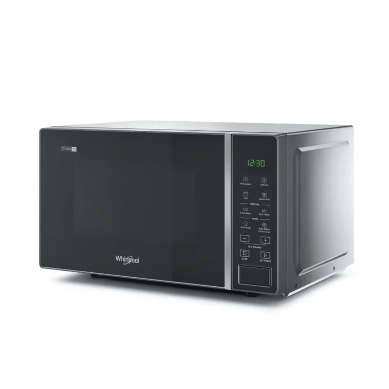 Micro-ondas Whirlpool MWP 203 SB – 20L, Grill Quartzo, 700W, 12 Programas Automáticos