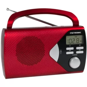METRONIC Portable Radio Red...