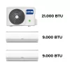 Kit Multisplit HTW (2x1) - 21000 BTU IX41B2R32 (2x 9000BTU IX21D5)